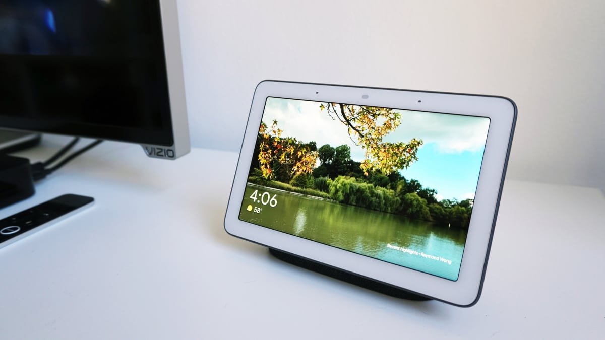 O Home Hub do Google é um dispositivo impressionante que combina um quadro de fotos digitais com as funcionalidades de um alto-falante inteligente.